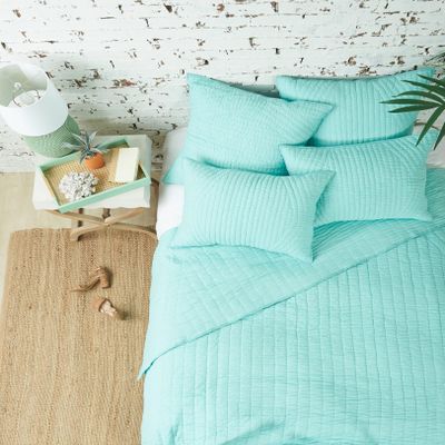 carol & frank James King Quilt King Green