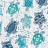 C&F Home Turtle Bay Full/Queen 3 Piece Reversible Coverlet Quilt Set with 2 Standard Shams Quilt Set White Blue Teal Beach Coastal Nautical Reverse to Stripes Full/Queen 3 Piece Set Blue view 4