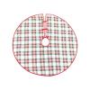 C&F Home Carter Christmas Red, White & Green Plaid 100% Cotton Christmas Tree Skirt 54" Xmas Festive Winter Holidays Rustic Lodge Cabin Home Living Room Faux Real Pine Tree Machine Wash Decor view 1