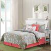 C&F Home Frey Full/Queen 3 Piece Reversible Coverlet Quilt Set With 2 Standard Shams Quilt Set Paisley Multicolored Reversible To Grey And White Textured Herringbone Bedding Set Full/Queen 3 Piece Set view 1