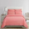 C&F Home Trellis Peony 2-Piece Twin Lightweight Quilt Set with 1 Standard Sham Solid Pink Salmon with Fringe Twin 2 Piece Set Peony view 2