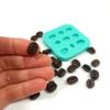 Coffee beans (Real size coffee beans)- candle making molds - Soap making molds Silicone mold NC004 view 2