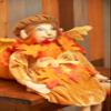GALLERIE II Amber Joe Spencer Gathered Traditions Fall Harvest Thanksgiving Autumn Acorns Leaves Figure Figurine Home Living Room End Table Decor Decoration Orange view 2