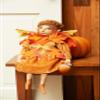 GALLERIE II Amber Joe Spencer Gathered Traditions Fall Harvest Thanksgiving Autumn Acorns Leaves Figure Figurine Home Living Room End Table Decor Decoration Orange view 3