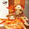 GALLERIE II Amber Joe Spencer Gathered Traditions Fall Harvest Thanksgiving Autumn Acorns Leaves Figure Figurine Home Living Room End Table Decor Decoration Orange view 4
