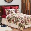 C&F Home Bryson Retreat Full/Queen 3 Piece Reversible Coverlet Quilt Set with 2 Standard Shams Quilt Set Cabin Rustic Lodge Wildlife Hunter Tan Plaid Full/Queen 3 Piece Set Brown view 1