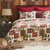 C&F Home Bryson Retreat Full/Queen 3 Piece Reversible Coverlet Quilt Set with 2 Standard Shams Quilt Set Cabin Rustic Lodge Wildlife Hunter Tan Plaid Full/Queen 3 Piece Set Brown view 2