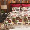 C&F Home Bryson Retreat Full/Queen 3 Piece Reversible Coverlet Quilt Set with 2 Standard Shams Quilt Set Cabin Rustic Lodge Wildlife Hunter Tan Plaid Full/Queen 3 Piece Set Brown view 3