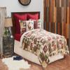 C&F Home Bryson Retreat Full/Queen 3 Piece Reversible Coverlet Quilt Set with 2 Standard Shams Quilt Set Cabin Rustic Lodge Wildlife Hunter Tan Plaid Full/Queen 3 Piece Set Brown view 4