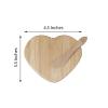 12 Bamboo Natural Heart Shaped Cheese Boards in Gift Boxes - Rustic Party Favors Gift Accessories Decorations Supplies view 4