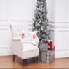 C&F Home Village Holiday Printed & Embellished Throw Pillow 22" x 14" White view 3