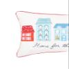 C&F Home Village Holiday Printed & Embellished Throw Pillow 22" x 14" White view 4