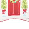 C&F Home Door Wreath Printed & Embellished Throw Pillow 18" x 18" 18" x 18" Red view 4
