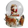 6.75" Santa Going Down The Chimney Musical Christmas Snow Globe view 2