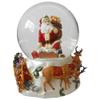6.75" Santa Going Down The Chimney Musical Christmas Snow Globe view 3