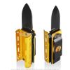 Munetoshi Purple and Gold Basket Ball 1.75 Blade Pocket Knife Lighter Holder view 3