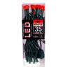 Kurt S. Adler UL 35-Light Red and White G12 Frosted Green Wire LED Light Set view 2