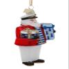5-Inch Noble Gems Glass Nautical Santa Ornament view 2