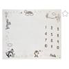 Warner Brothers Looney Tunes Best Buds White with Pastel Blue, Pink, and Yellow Bugs Bunny, Tweety, Tasmanian Devil, and Sylvester The Cat Milestone Blanket view 1