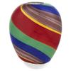Badash Rainbow Murano-Style Art Glass Vase - 8.5" Tall Mouth-Blown Glass Vase - Contemporary Home Decor Accent Piece view 1