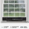 Vornado TRANSOM AE Window Fan with Alexa, 4 Speeds, Reversible Exhaust Mode, Weather Resistant Case, Whole Room, Black view 3