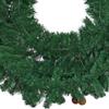 48IN Premier Pine Fir Christmas Wreath Artificial PVC Brush Unlit 4FT Diameter view 4