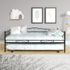Anwick Daybed with Pop Up Trundle, Metal Daybed with Trundle/Mattress Foundation with Steel Slat Support/Easy Assembly, Twin view 3