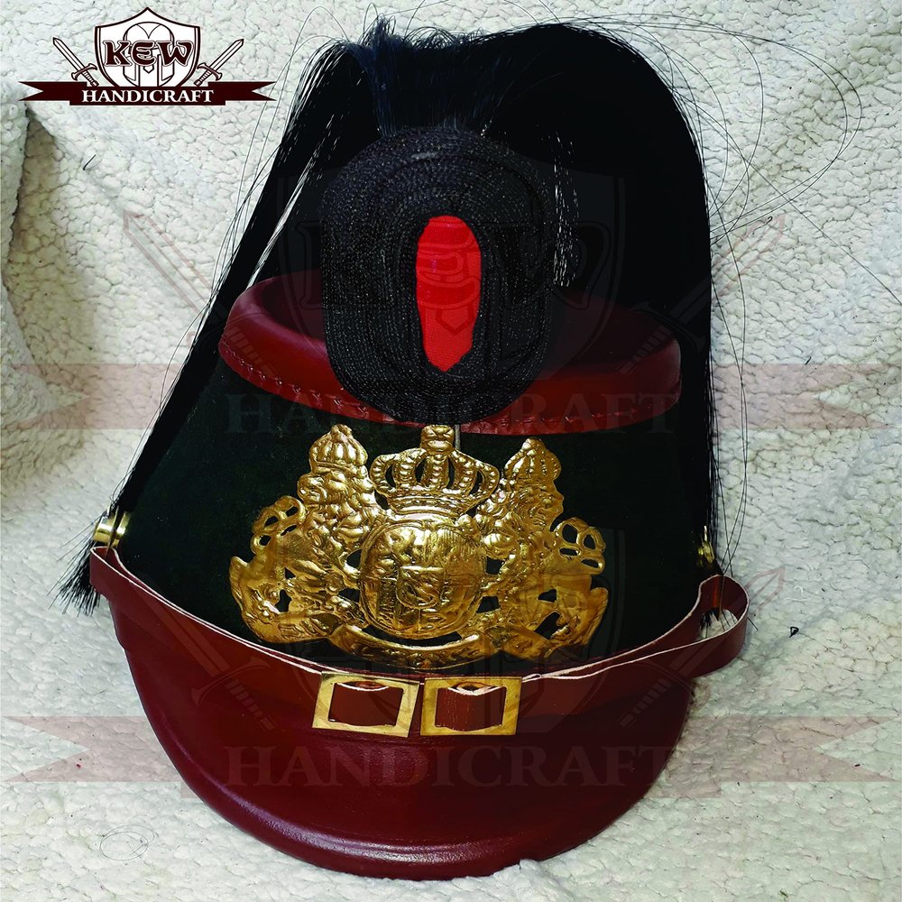 Parussian Shako Helmet for Officer Ranks of The Jagerbatallion Tschako Helmet-k3