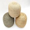 Agro Richer Home Dcor Round Jute Pouf Ottoman Footrest Bean Bag, Floor Chair for The Living Room, Bedroom and Kids Room Rustic Farmhouse Decor (Cover Only) 18x18x14 (18x18x14, Natural Beige+Ivory) view 4