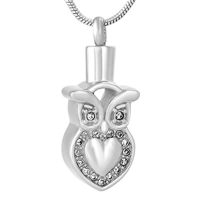 KBFDWEC Owl Urn Necklace for Ashes Memorial Keepsake Holder Pet Memorial Urn Jewelry for Women Man 8