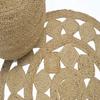 Agro Richer Home Dcor Round Jute Pouf Ottoman Footrest Bean Bag, Floor Chair Great for The Living Room, Bedroom and Kids Room Rustic Farmhouse Decor (Cover Only) 18x18x14 (18x18x14, Natural Beige) view 3