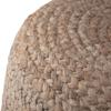 Agro Richer Home Dcor Round Jute Pouf Ottoman Footrest Bean Bag, Floor Chair Great for The Living Room, Bedroom and Kids Room Rustic Farmhouse Decor (Cover Only) 18x18x14 (18x18x14, Pink, Natural) view 3
