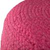 Agro Richer Home Dcor Round Jute Pouf Ottoman Footrest Bean Bag, Floor Chair Great for The Living Room, Bedroom and Kids Room Rustic Farmhouse Decor (Cover Only) 18x18x14 (18x18x14, Pink, Natural) view 4