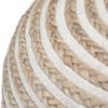Agro Richer Round Jute Cotton Pouf Ottoman Home Dcor Footrest Bean Bag, Floor Chair Great for The Living Room, Bedroom and Kids Room Rustic Farmhouse Decor (Cover Only) 20x20x14 view 3