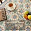 AYLYHD Leather Retro Table Cloth Cover Water Proof Oil-Proof Anti-Scald Soft Glass Table Cover 2mm Thick Table Mat Coffee Table Desktop Protection Pad (Color : A, Size : 60x120cm/23.62x47.24in) view 3