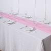 12 pcs 72-Inch Pink Extra Long Premium Chiffon Table Top Runners - Wedding Party Linens Dinner Reception Decorations view 4