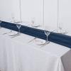 12 pcs 72-Inch Navy Blue Extra Long Premium Chiffon Table Top Runners - Wedding Party Linens Dinner Reception Decorations view 4