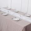 12 pcs 72-Inch White Extra Long Premium Chiffon Table Top Runners - Wedding Party Linens Dinner Reception Decorations view 4