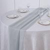12 pcs 72-Inch Silver Extra Long Premium Chiffon Table Top Runners - Wedding Party Linens Dinner Reception Decorations view 2