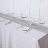 12 pcs 72-Inch Silver Extra Long Premium Chiffon Table Top Runners - Wedding Party Linens Dinner Reception Decorations view 4