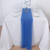 12 pcs 72-Inch Royal Blue Extra Long Premium Chiffon Table Top Runners Wedding Party Linens Dinner Reception Decorations view 1