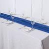 12 pcs 72-Inch Royal Blue Extra Long Premium Chiffon Table Top Runners Wedding Party Linens Dinner Reception Decorations view 4