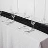 12 pcs 72-Inch Black Extra Long Premium Chiffon Table Top Runners - Wedding Party Linens Dinner Reception Decorations view 4