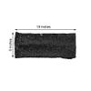 10 Black Spandex Sequined Chair Sashes Bows Ties - Wedding Party Ceremony Reception Decorations Supplies Wholesale view 2