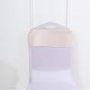 50 Beige Satin Chair Sashes Bows Ties for Wedding Decorations Party Supplies Events Chair Covers Decor Banquet Reception view 4