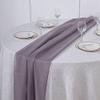 12 pcs 72-Inch Violet Extra Long Premium Chiffon Table Top Runners - Wedding Party Linens Dinner Reception Decorations view 2