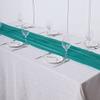 12 pcs 72-Inch Turquoise Extra Long Premium Chiffon Table Top Runners Wedding Party Linens Dinner Reception Decorations view 4