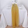 12 pcs 22x80-Inch Mustard Yellow Extra Wide Premium Chiffon Table Top Runners Wedding Linens Reception Decorations view 1