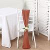 Balsa Circle 50 Terracotta Satin Chair Sashes Bows Ties for Wedding Decorations Party Supplies Events Chair Covers Decor Banquet Reception view 2