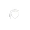 10 Silver Heart Rhinestones Chair Sashes Buckles Pin - Wedding Party Ceremony Reception Decorations Cheap Supplies view 2